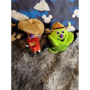 Toybox Ming Mushroom and Mountie Lief Lettuce Seedies Beanie Plush
